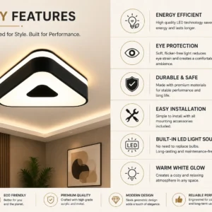 Geometric LED Ceiling Light