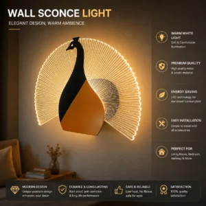 Peacock LED Wall Sconce Light