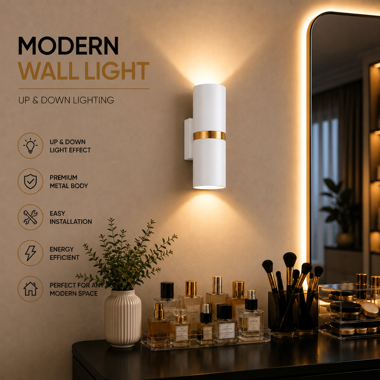 Modern Up Down Wall Lamp - Image 7
