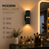 Modern Up Down Wall Lamp - Thumbnail Image 6