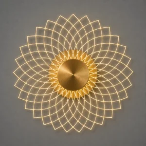 Lotus-Inspired LED Wall & Ceiling Light