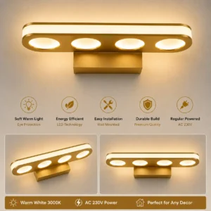 Mirror Glow LED Wall Light