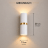 Modern Up Down Wall Lamp - Thumbnail Image 5