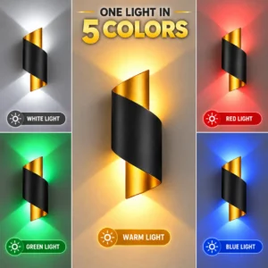 5 Color changing Wall Light