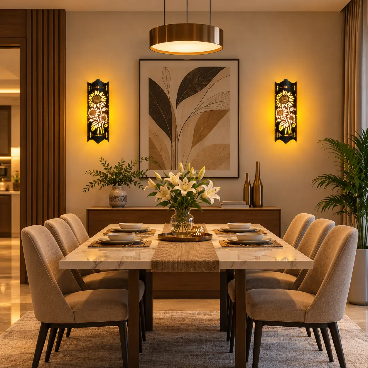 7 Color Changing Sunflower Wall Lamp - Image 5